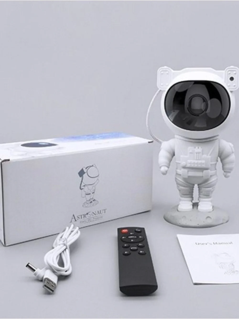 Astronaut Star Projector Night Light - White